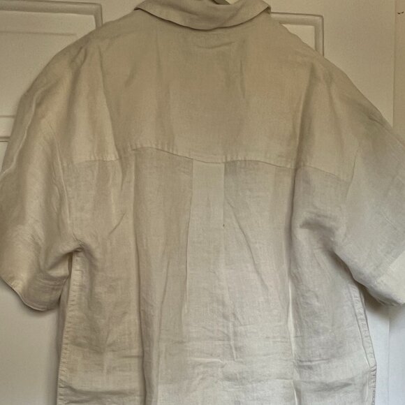 J.Crew - Utility Shirtdress, Linen, Color: Natural, S: S - Picture 6 of 14